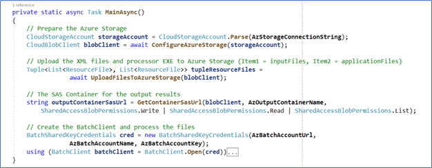 Azure Batch script