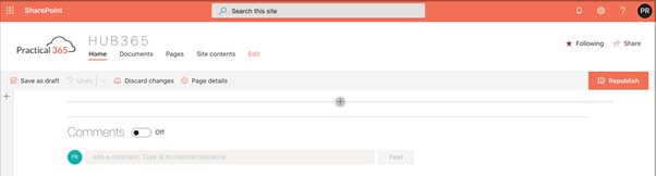 adding web parts for SharePoint Online intranet