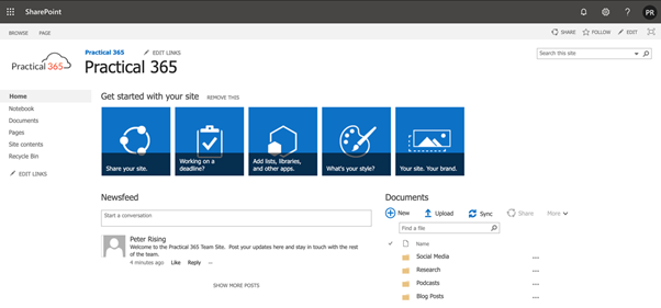 How To Create A Sharepoint Online Intranet Part One