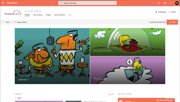 Creating a modern SharePoint Online Intranet – Part Three