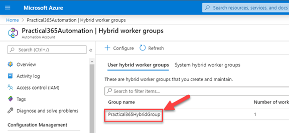 How to manage on-premises infrastructure using Azure Automation Hybrid Worker