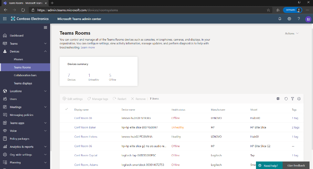 Manage Teams Devices from Teams Admin Center
