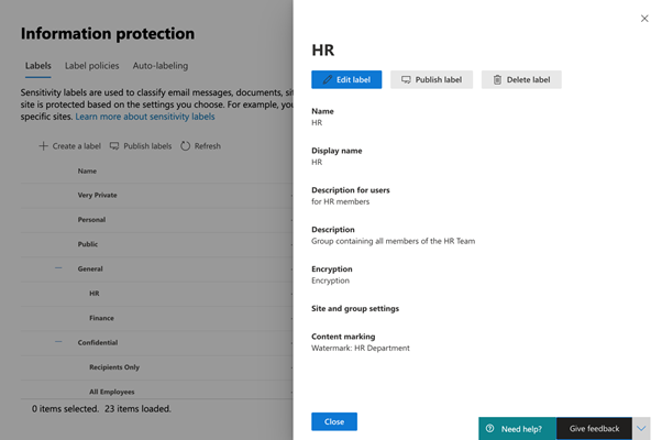 Using sensitivity labels with SharePoint sites, Microsoft Teams, and M365 groups – Part 1