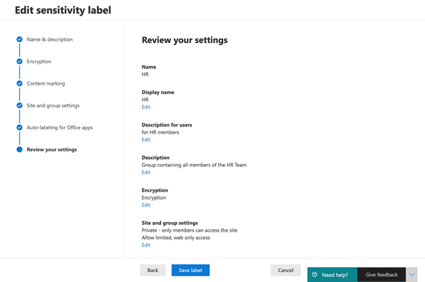 Using sensitivity labels with SharePoint sites, Microsoft Teams, and M365 groups – Part 1