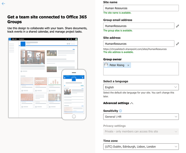 Using sensitivity labels with SharePoint sites, Microsoft Teams, and M365 groups – Part 1
