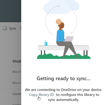 Configure team site libraries to sync automatically for Itune Policies
