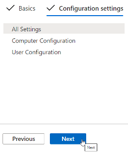 Deploy the configuration profile for Intune policies