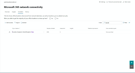 Network connectivity insights